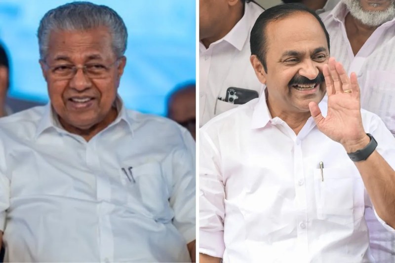 Pinarai Vijyan and VD Sateeshan