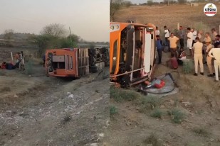 Kota Bus Overturned Accident