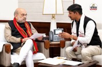 Home Minister Amit Shah and MP Rajkumar Roat - File PIC