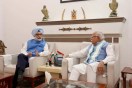 Delhi LG with Manohar Lal