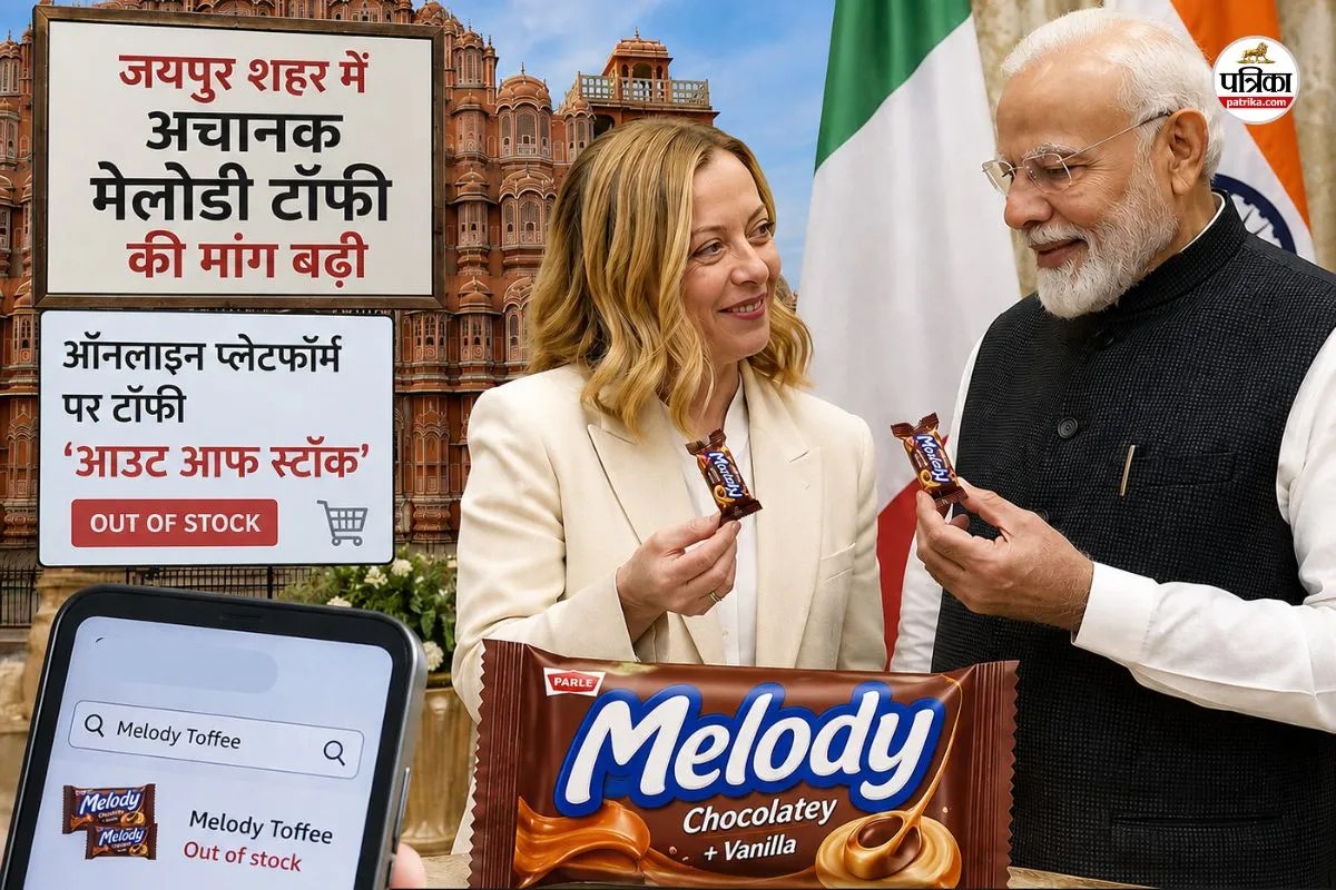 Modi-Meloni Melody sweet craze Toffee demand increased 70 percentage Jaipur Out of stock
