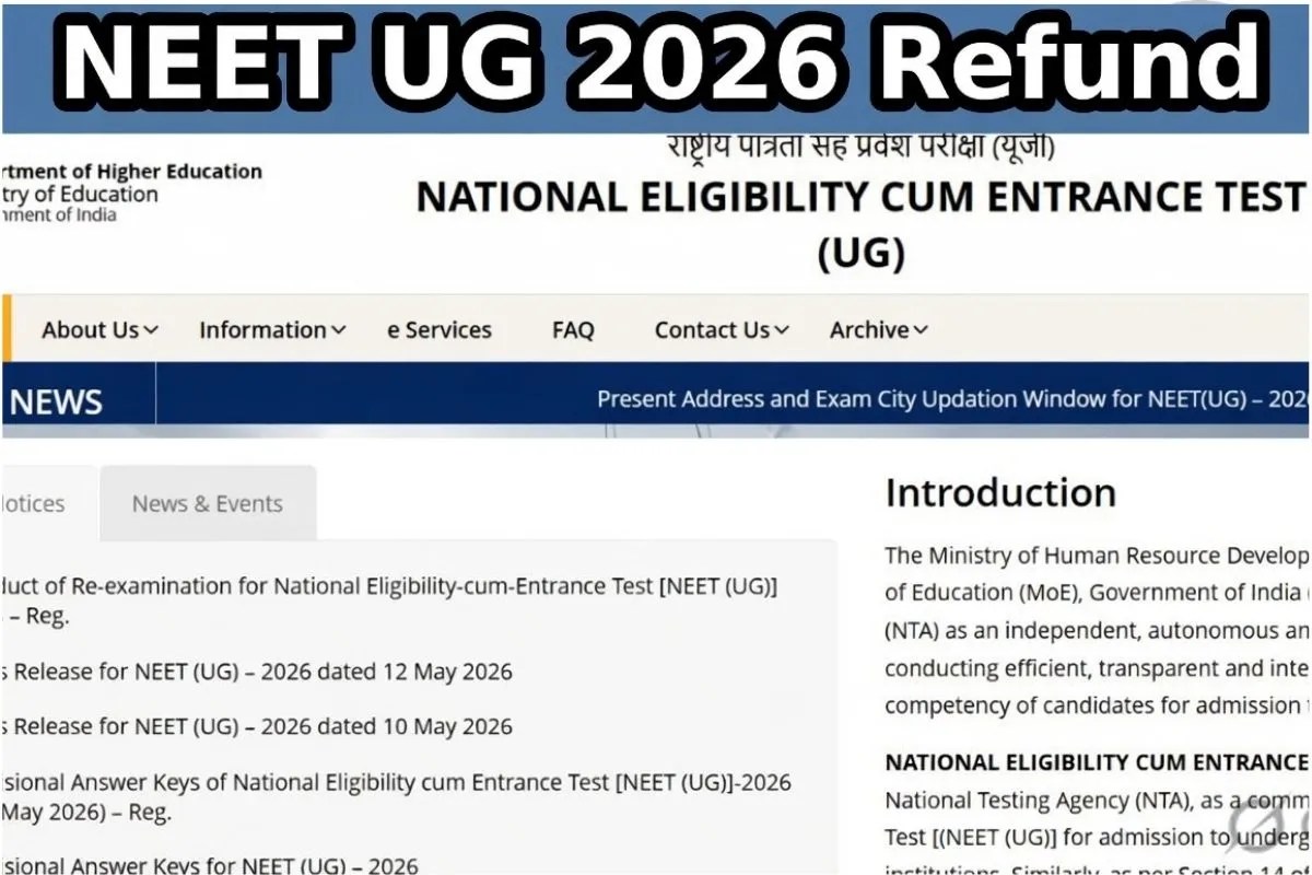 NEET UG 2026 Refund
