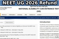 NEET UG 2026 Refund
