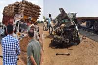 Nagaur Car Truck Accident
