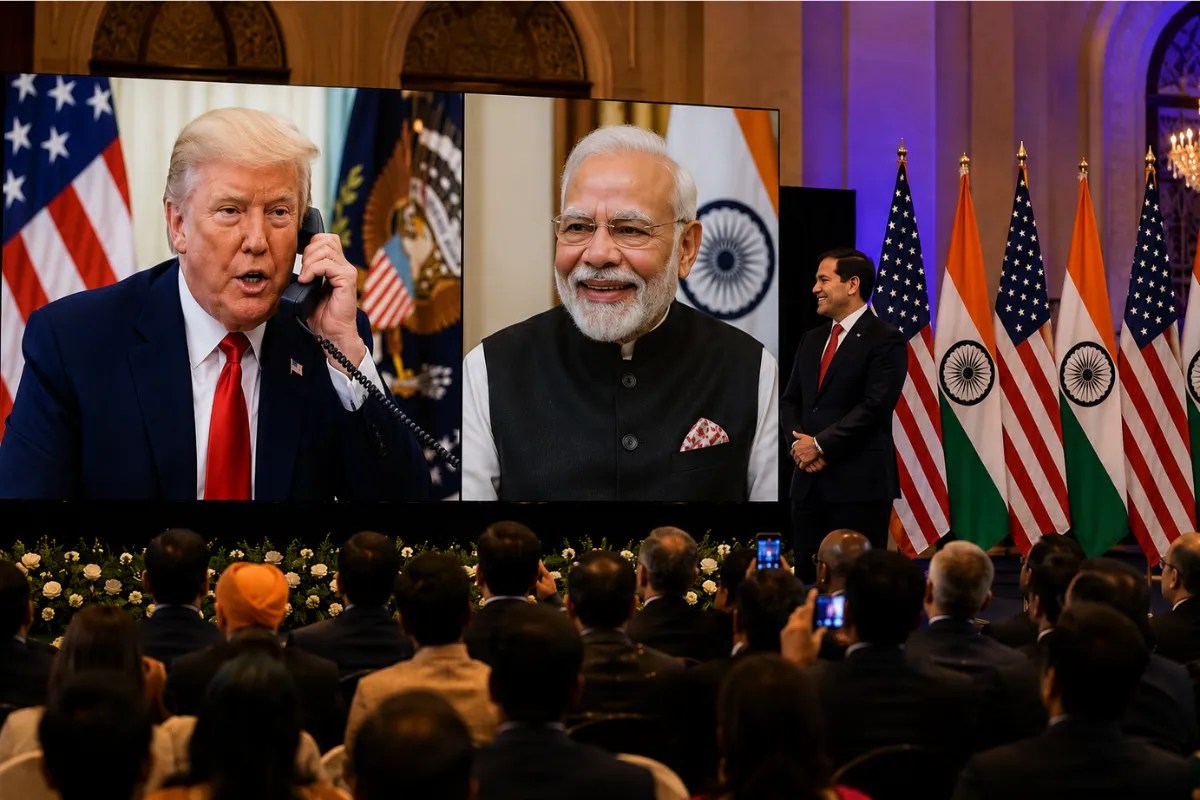 PM Modi Trump Phone Call