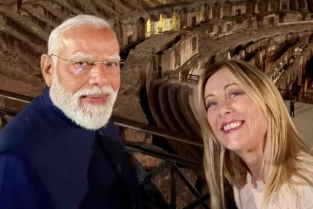 PM Modi Italy Visit and Giorgia Meloni Welcome