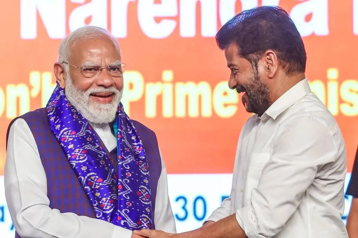 PM narendra Modi and Telangana Chief Minister Revanth Reddy