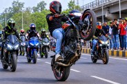 Road Safety, Ganga Barrage, Bike Stunt