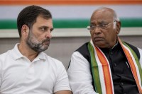 Rahul Gandhi and Mallikarjun Kharge - File PIC