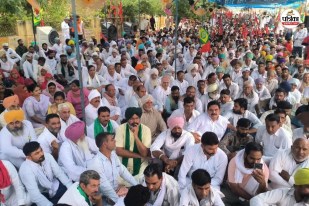 Rajasthan Protest Sri ganganagar Rail roko movement today farmers reaching Pilibanga
