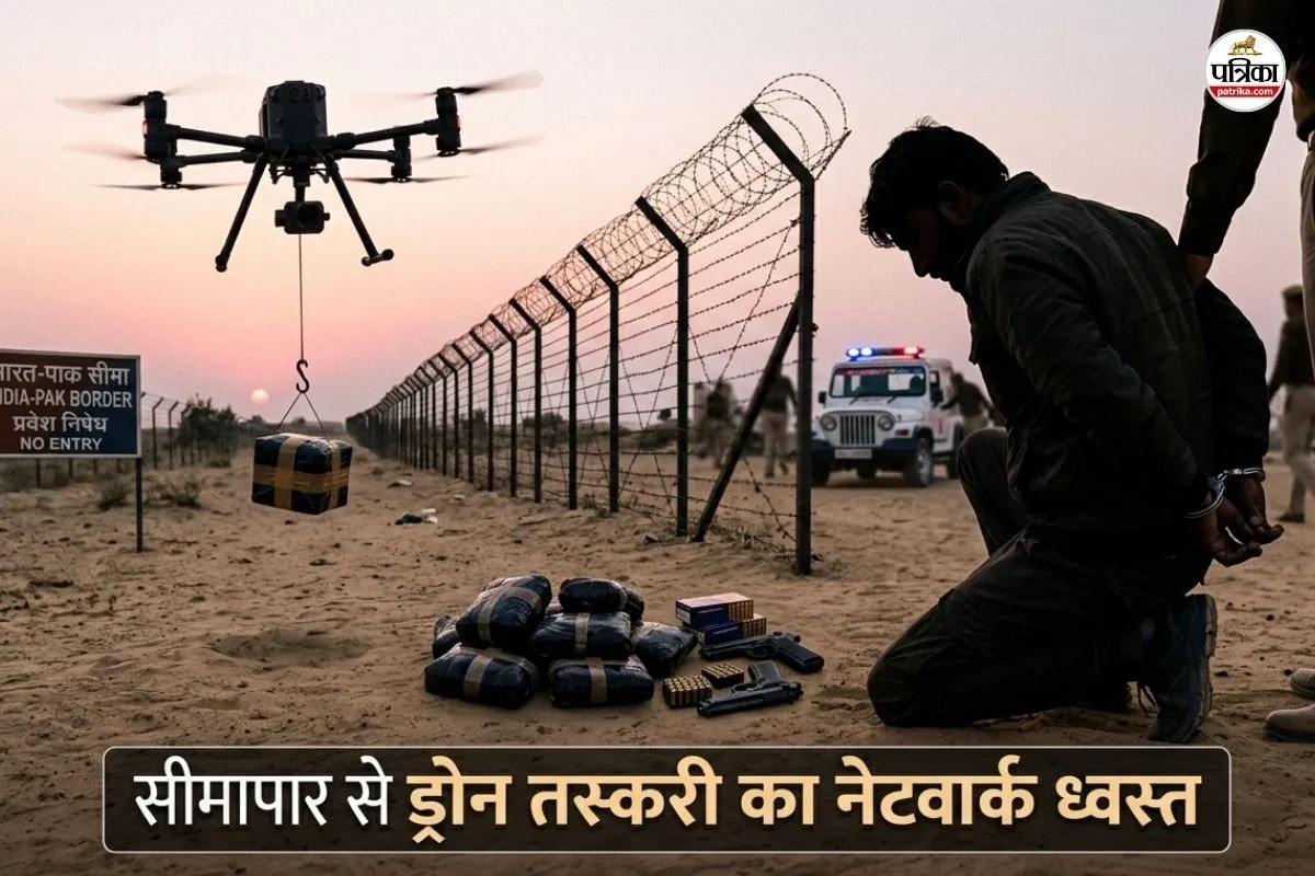 Rajasthan India Pak Border Drone Drug Smuggling Network Exposed Bikaner