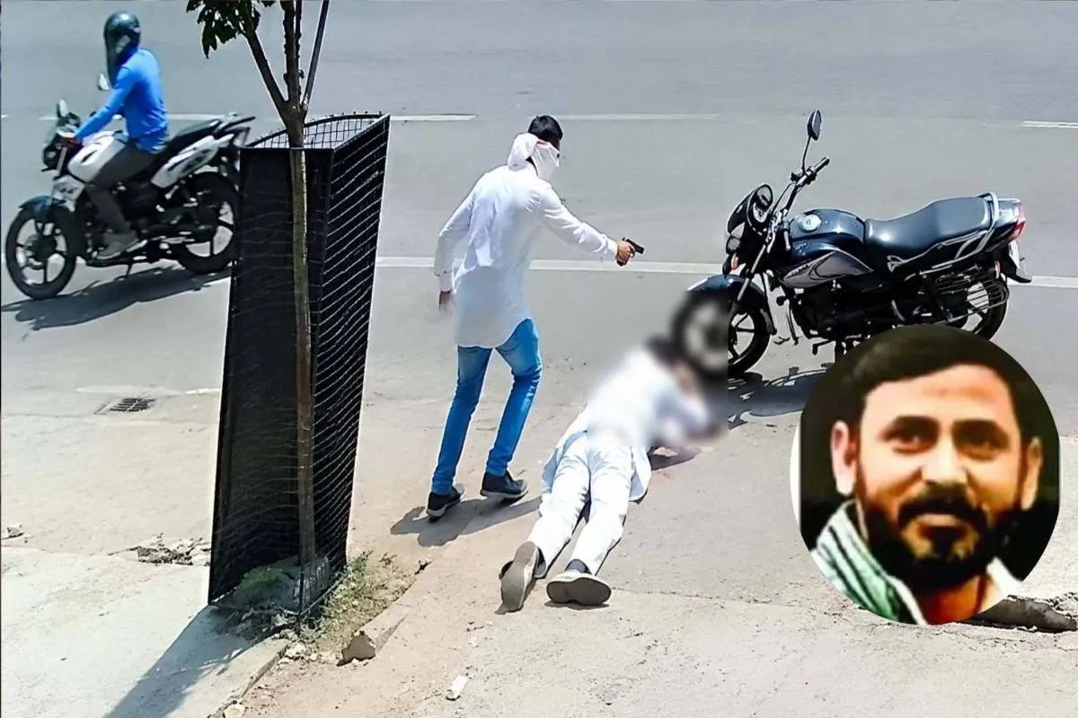 real estate businessman sandeep murder case update bullets fired in 50 seconds cctv live video lucknow