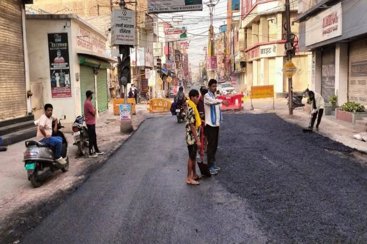 Ambikapur roads, road construction in Ambikapur