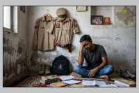 एसआई भर्ती पूरी तरह से रद्द होने के बाद निराश प्रतिभागी, एआई की मदद से तैयार फोटो