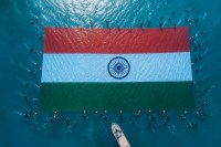 Andaman Largest Underwater National Flag Guinness Record