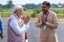 PM Modi and Dr Satish Poonia - File PIC