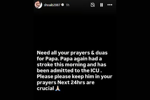 Shoaib Ibrahim Father ICU