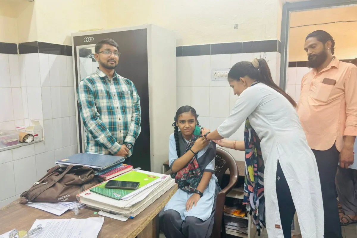 HPV vaccination campaign, Sirohi health news, cervical cancer prevention, Rajasthan health department