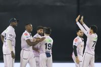 Gujarat Titans Players celebrating win against srh in ipl 2026