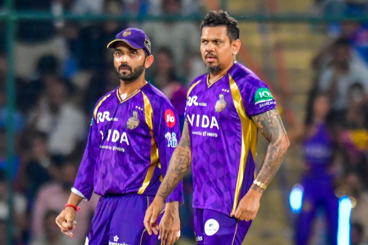 Ajinkya Rahane and Sunil Narine