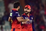 IPL 2026 RCB vs KKR Virat Kohli Celebrating wicket with bhuvneshwar kumar