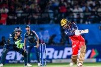 Rajat Patidar While Playing Shot in Qualifier 1
