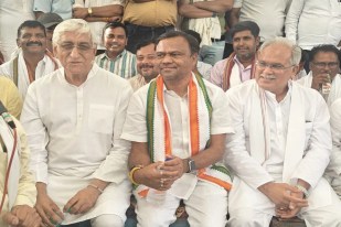 Chhattisgarh Congress Protest, PCC president