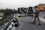 हादसे के बाद का दृश्य, फोटो सोर्स- व्हाट्सएप ग्रुप