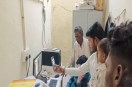 Digital X-rays in hospitals require mobile photos to be taken due to a film shortage.