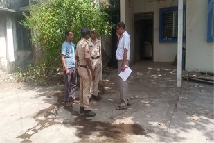 The body of a middle-aged man found in a field caused a sensation; strangulation was suspected