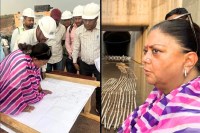 Vasundhara Raje Inspects Parwan Dam Project