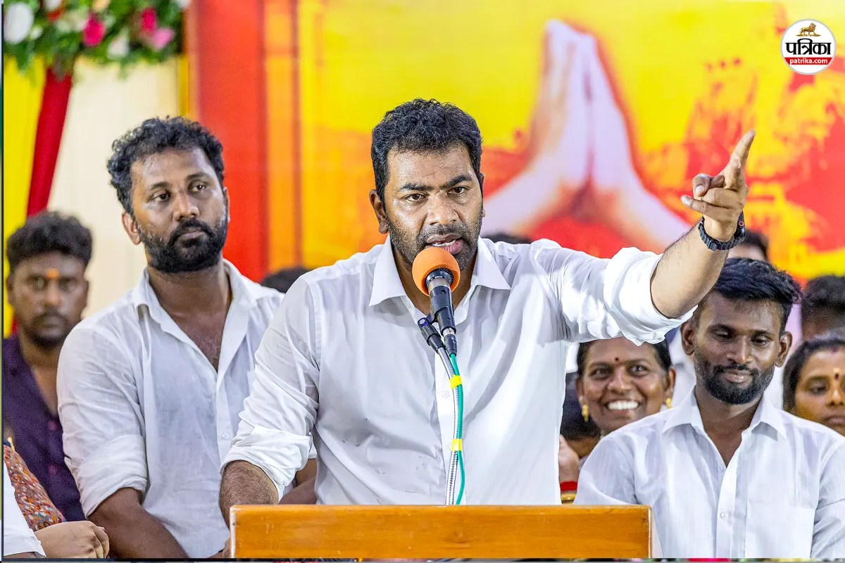 tvk minister aadhav arjuna