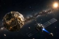 Asteroid with gold