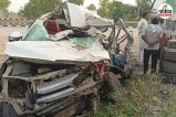barabanki innova trailer accident 4 dead