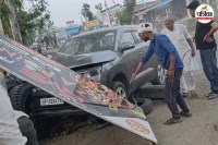 bijnor car bike accident child death