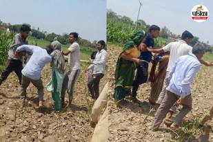 bloody conflict over farm boundary in Amroha