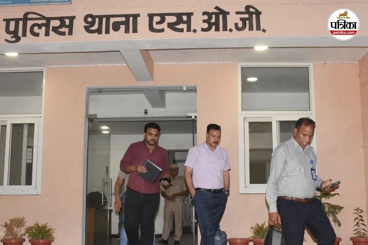 CBI team Delhi arrives at Jaipur SOG police station