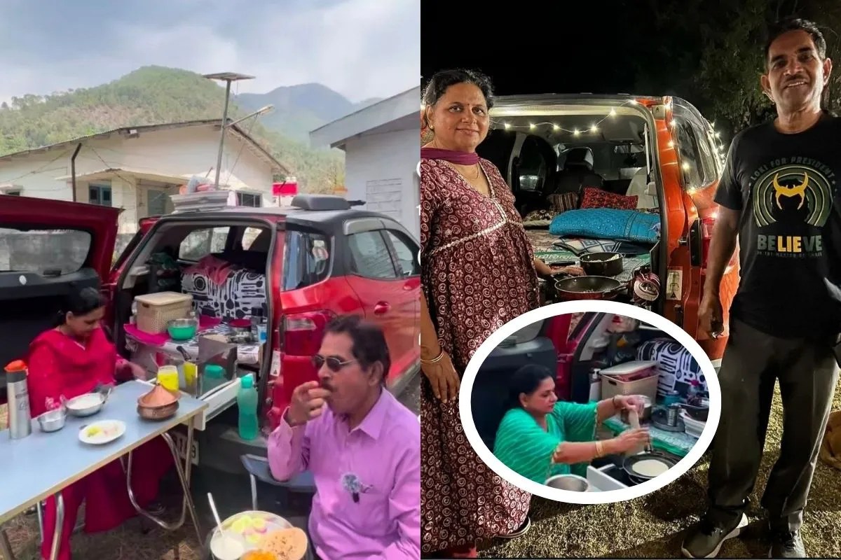 noida retired couple car story