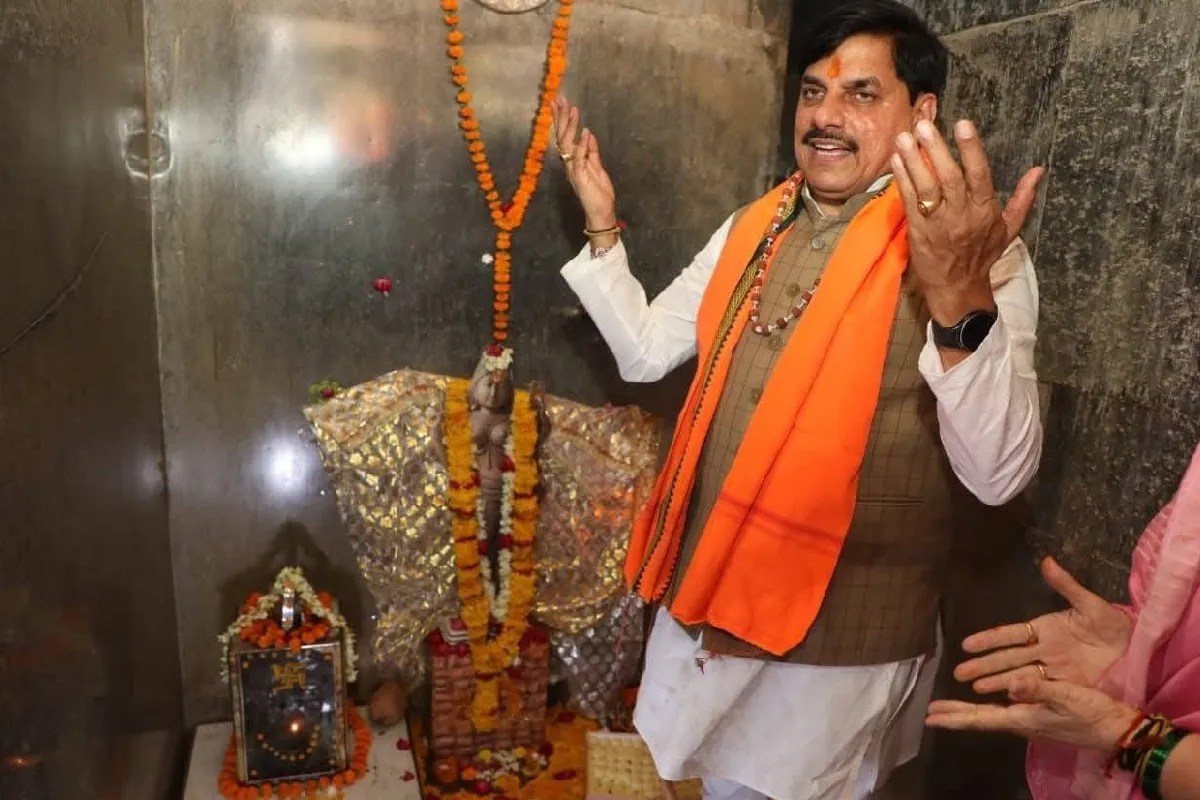 cm mohan yadav first pooja at bhojshala saraswati lok announcement mp news