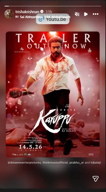 Trisha Krishnan Movie Karuppu Trailer