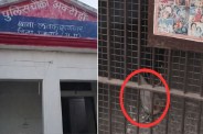 police lockup rooster video viral chicken party in mp news