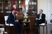 Piyush Goyal with Mark Carney