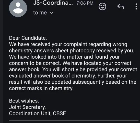 CBSE Class 12 Rechecking