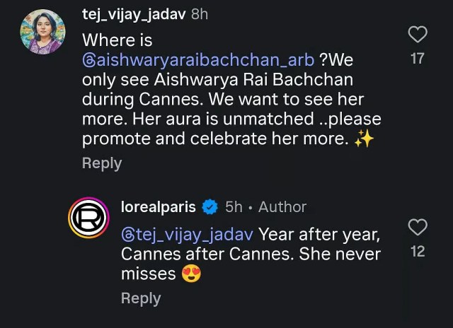 Aishwarya Rai Bachchan In Cannes 2026