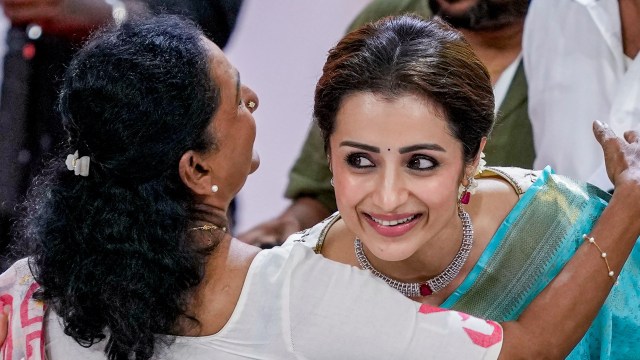Trisha Krishnan at Vijay Oath ceremony