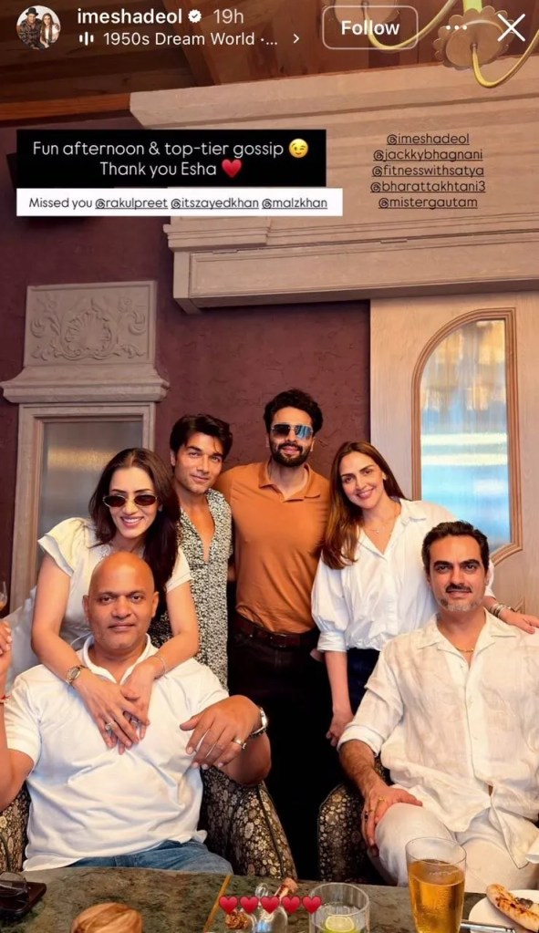 Esha Deol Bharat Takhtani lunch photos after Divorce