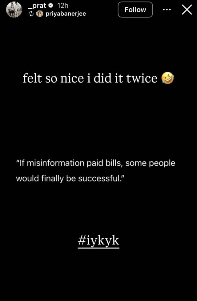 Prateik Babbar Instagram post