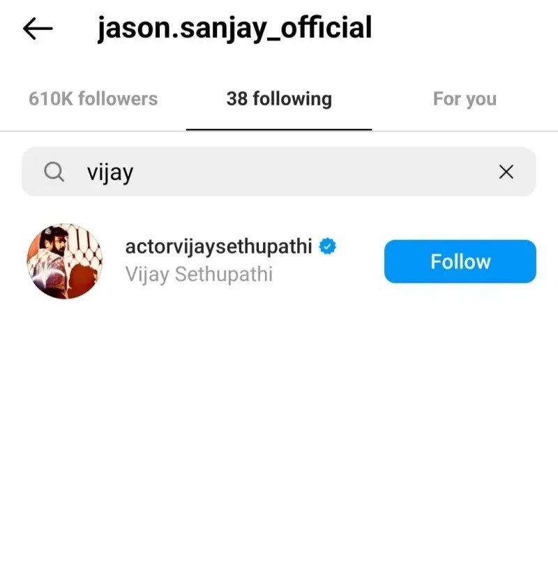 Thalapathy Vijay Son Jason Sanjay
