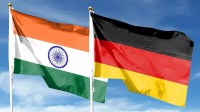 Indian and German flags