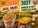 Jhalmuri and Makke Ki Roti-Sarso Ka Saag